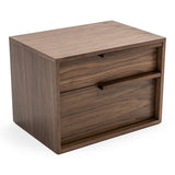 Amberlie Modern Walnut Nightstand