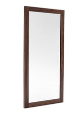 Amberlie Modern Walnut Floor Mirror