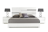 Eastern King Ancona Italian Modern White Bed