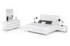 Angela Italian Modern White Eco Leather Bedroom Set