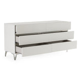 Angela Italian Modern White Dresser