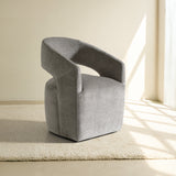 Angie Modern Grey Fabric Dining Chair