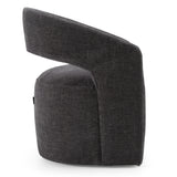 Angie Modern Dark Grey Fabric Dining Chair