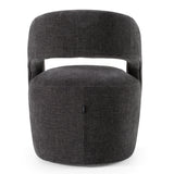 Angie Modern Dark Grey Fabric Dining Chair