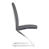 Angora Modern Grey Dining Chair (Set of 2)