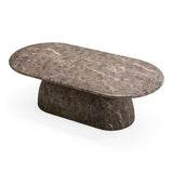 Ararat Modern Faux Marble Concrete Coffee Table