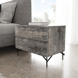 Aria Italian Modern Multi Grey Q Bedroom Set