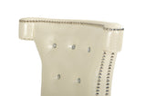 Beatrice White Leather Dining Chair