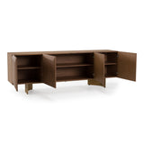 Artizan Modern Walnut + Gold Buffet