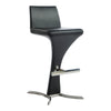 Ascella Modern Black Leatherette Bar Stool