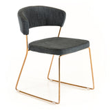 Ashland Modern Grey & Rosegold Dining Chair (Set of 2)