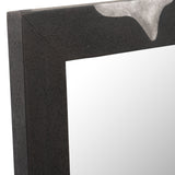 Aspen Modern Matte Brown Ash & Silver Mirror