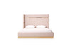 Sterling Eastern King Modern Beige + Rose Gold Bed + Nightstands