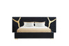 Aspen Modern Black + Gold Bed + Nightstands