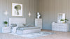 Eastern King Asus Modern Italian White Bedroom Set