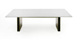 Auer White Marble & Gold Dining Table