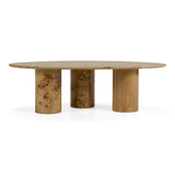 Avril Modern Burl Freeform Coffee Table