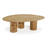 Avril Modern Burl Freeform Coffee Table