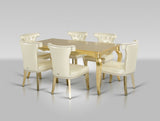Imperial Transitional Gold Crocodile Dining Table