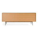 Azteca Modern White Oak + Black Geometric Pattern Buffet