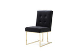Legend Modern Black & Gold Dining Chair (Set of 2)