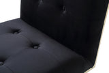 Legend Modern Black & Gold Dining Chair (Set of 2)
