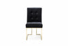 Legend Modern Black & Gold Dining Chair (Set of 2)