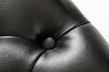 Silvie Modern Black Leatherette Dining Chair