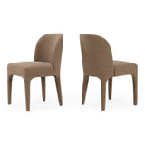 Bannon Modern Tan Fabric Dining Chair (Set of 2)
