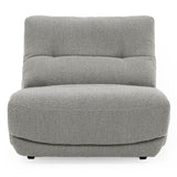 Basil Modern Grey Fabric Large Electric Recliner Chair