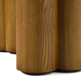 Bateman Modern Faux Concrete + Walnut Dining Table