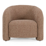 Bates Modern Brick Fabric Accent Chair + Ottoman