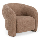 Bates Modern Brick Fabric Accent Chair + Ottoman