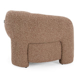 Bates Modern Brick Fabric Accent Chair + Ottoman