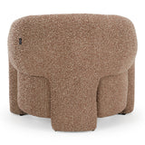 Bates Modern Brick Fabric Accent Chair + Ottoman