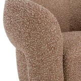 Bates Modern Brick Fabric Accent Chair + Ottoman
