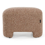 Bates Modern Brick Fabric Accent Chair + Ottoman