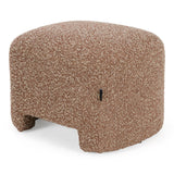 Bates Modern Brick Fabric Accent Chair + Ottoman