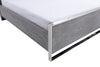 Charlene Modern Grey Elm & Stainless Steel Bed