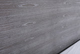 Charlene Modern Grey Elm & Stainless Steel Bed