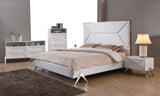 Queen Candid Modern White Bedroom Set