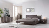 Eastern King Nicola Modern Grey Oak & Stainless Steel Bed