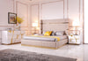  Mielcasa | Beige Eastern King Modrest Sterling Modern Beige Bonded Leather & Gold Bed | SKU VGVCBD1901-BGE-EK | MPN: 75638 | Free Delivery & Free Return