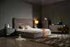  Mielcasa | Grey Queen Modrest Duke Modern Grey Velvet & Black Gun Chrome Bed | SKU VGVCBD1903-GRY-Q | MPN: 75865 | Free Delivery & Free Return