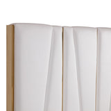 Nixa Modern White + Gold Bedroom Set
