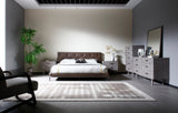 BD2406 Brown Vegan Leather Bed