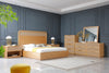 Eastern King Gavin Modern Natural Ash + Rattan Bedroom Set