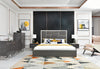 Eastern King Chrysler Modern Grey Bedroom Set