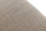 Beasley Modern Beige Linen + Brass Dining Chair