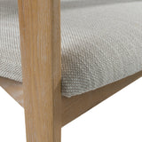 Belton Modern Off-White Fabric + White Wash Oak Dining Chair